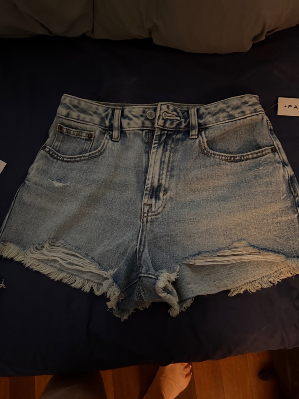 PacSun Light Wash Distressed Denim Jean Shorts